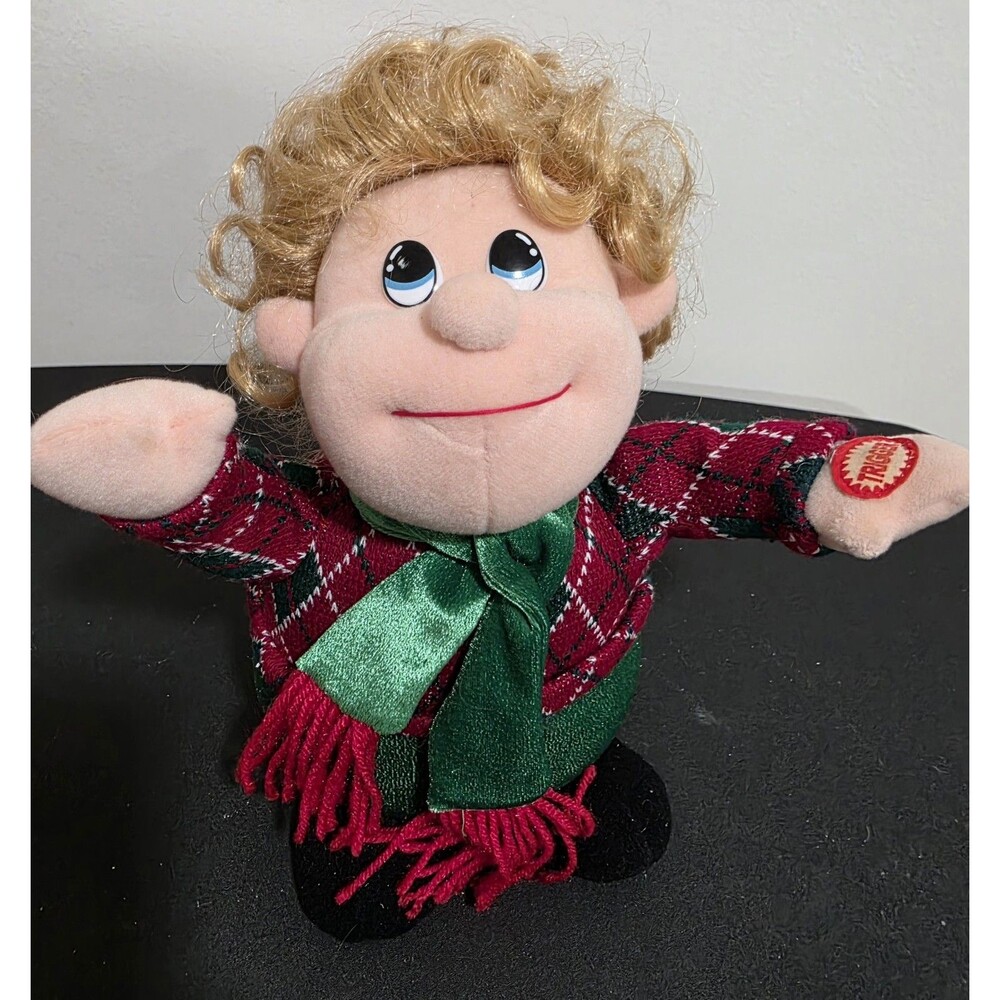 🧑‍🎄 Rare T.L. TOYS Sing/Dance CHRISTMAS Caroler Choir Girl PLUSH VguC Works
